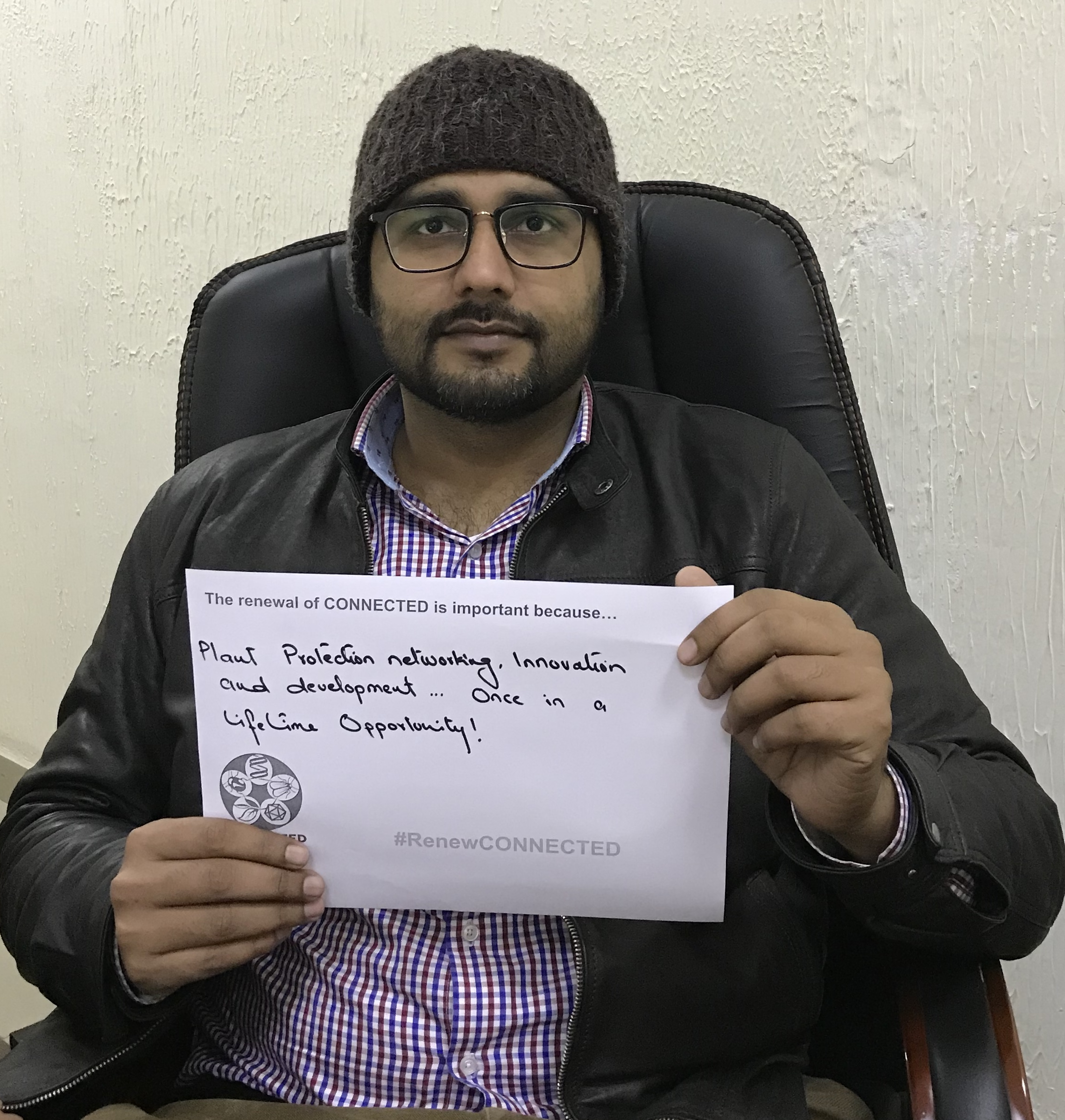 man with sign